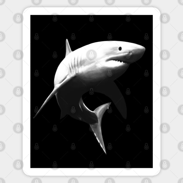 Great White Shark Sticker by TMBTM